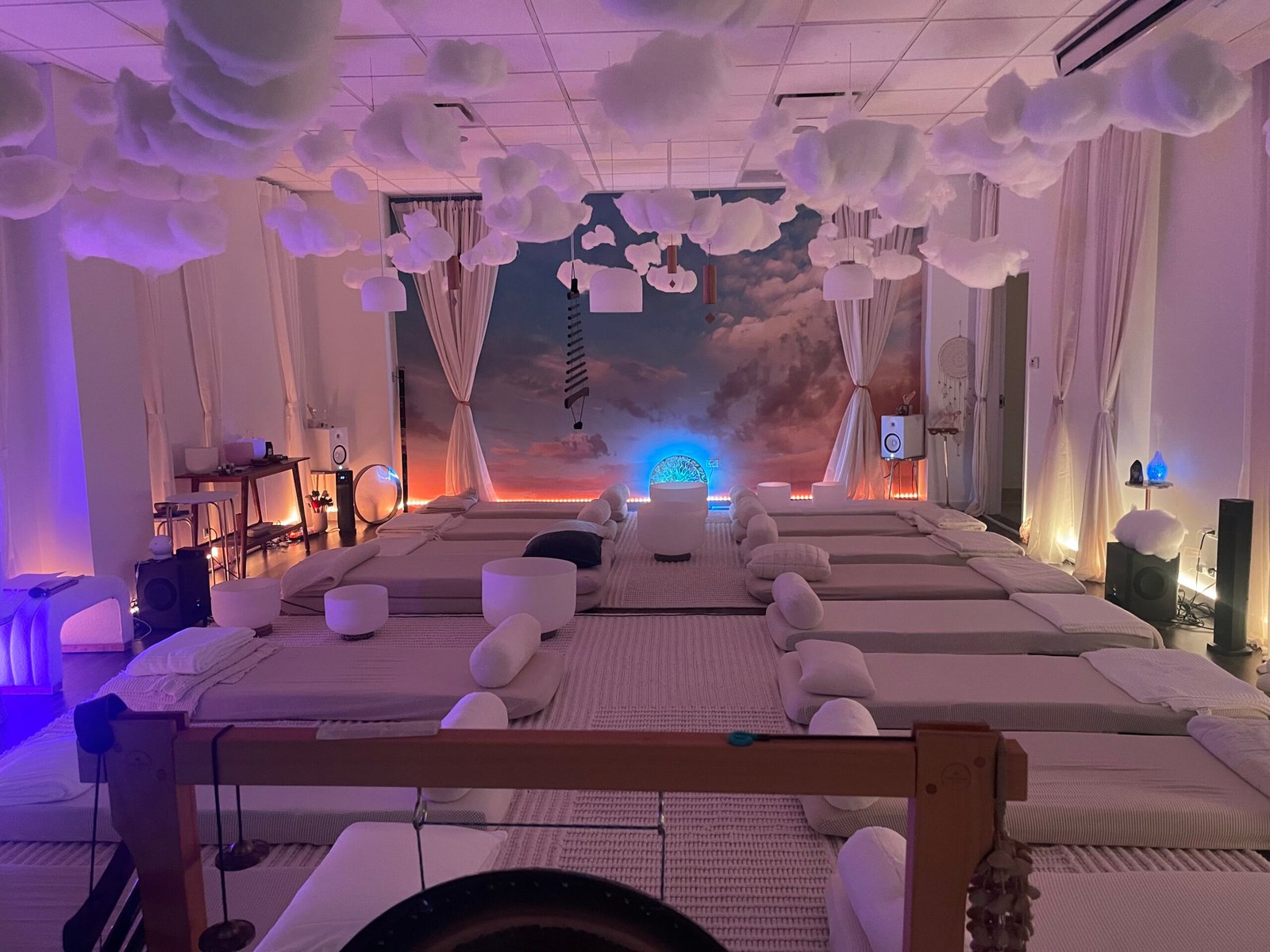 Sound bath in action