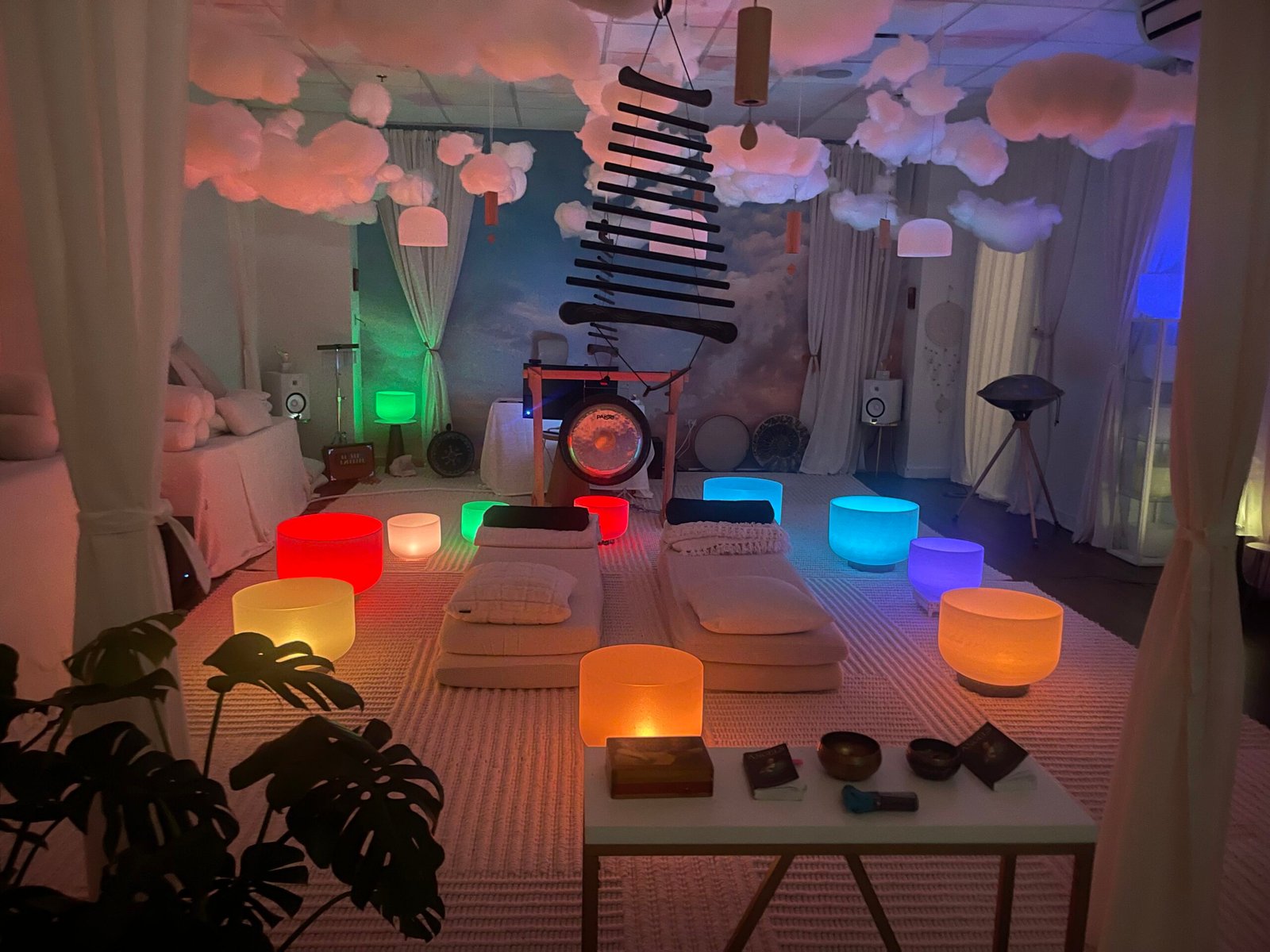 Glowing Crystal Singing Bowls